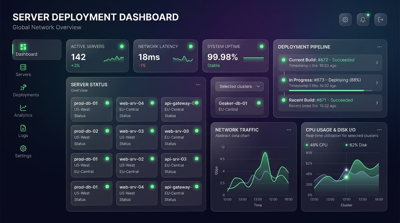 DeployBox Dashboard UI